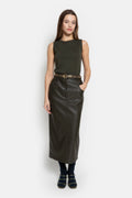 Maya Skirt Dark Khaki