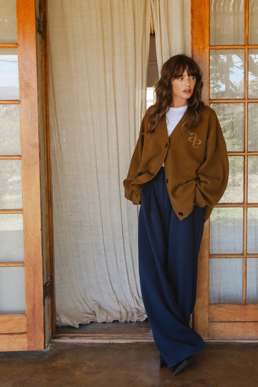 Marta Pleated Pants Navy