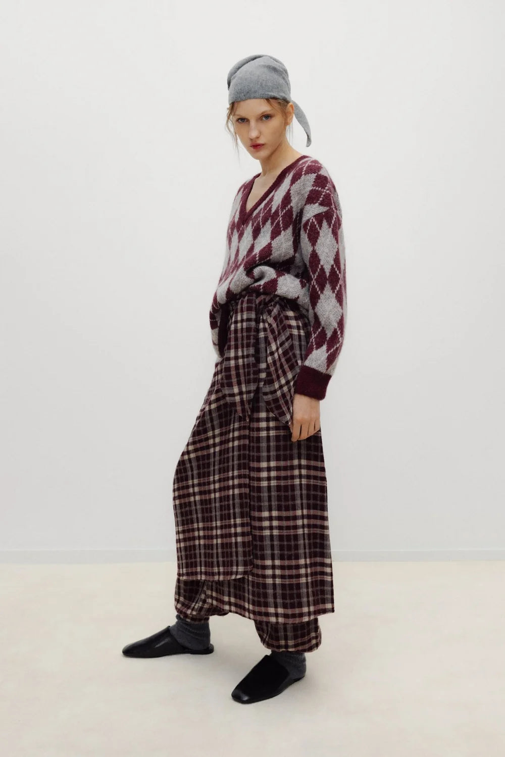EMBER CHECK SKIRT